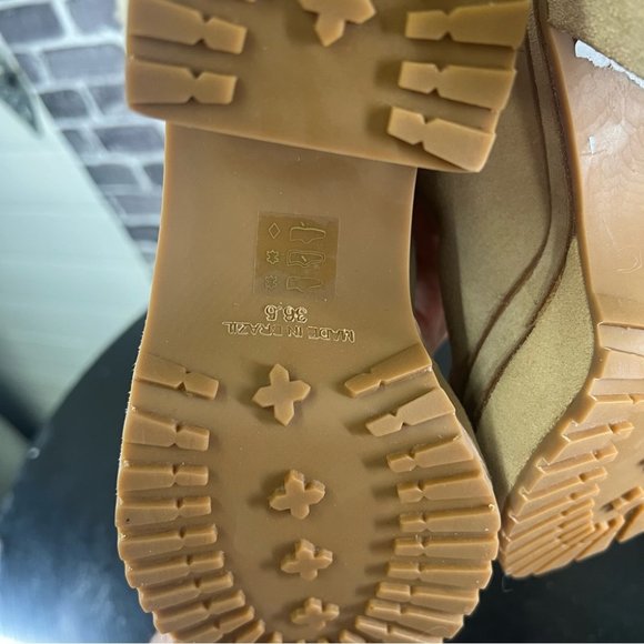 NWOT Cult Gaia Cowhide Suede Sommar fold over Boots - Size 36.5 - Picture 14 of 14